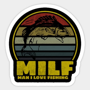 funny fishing Sticker